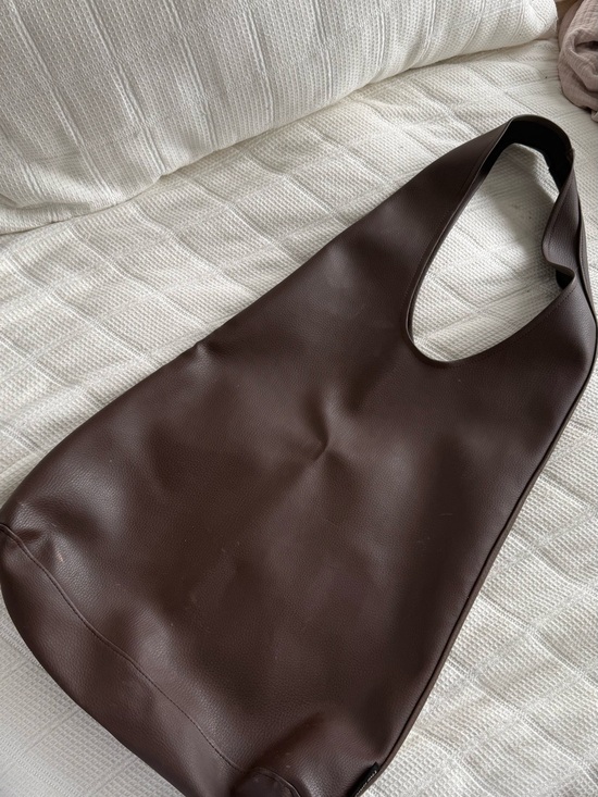 The Blub Handbags - Minimalist Brown Leather Tote Bag
